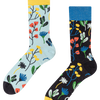 Vrolijke sokken Aquarel bloemen
