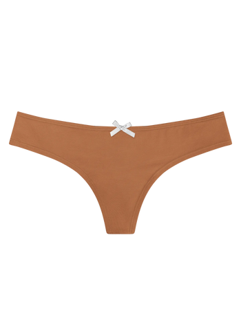 Hazelnootbruine Braziliaanse damesslips