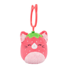 Squishmallows sleutelhanger Olma de aardbeienkat, 9 cm