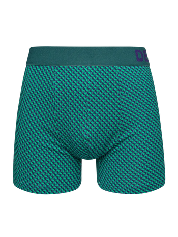 Blauw-groene trunks voor heren met patroon