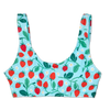 Vrolijke sportieve bikinitop Kleine aardbeien