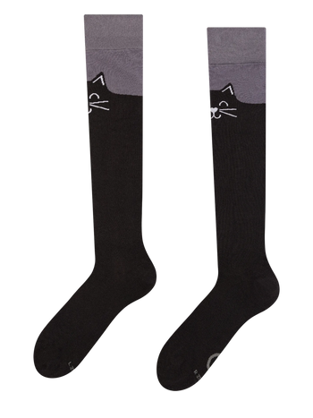 Vrolijke kniekousen Zwarte kat