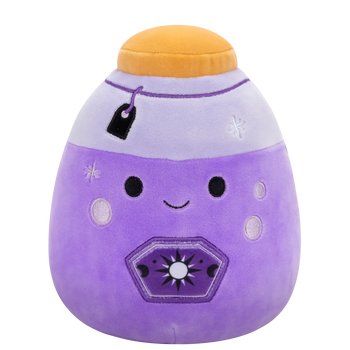 Squishmallows Kensington - Neon Paars Drankje met etiket, 20 cm