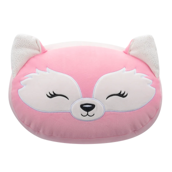 Squishmallows Stackables Rhiannon de roze vos met gesloten ogen, 30 cm