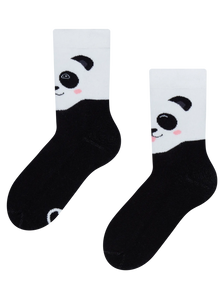 Vrolijke warme kindersokken Happy panda