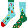 Vrolijke sokken Kerstboom en kerstversiering