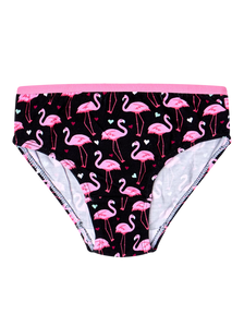 Vrolijke meisjes slips Flamingo's en hartjes