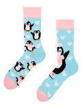 Vrolijke sokken Schaatsende pinguïn