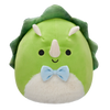 Squishmallows Tristan de groene triceratops met pluizige buik, 20 cm