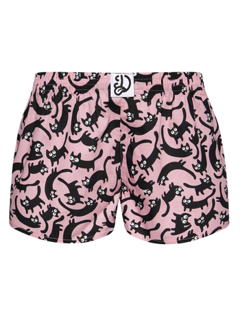 Vrolijke damesboxershorts Roze katten