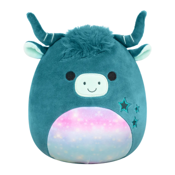 Squishmallows Clark de groene hoogland koe, 13 cm