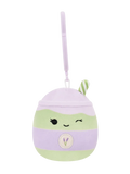 Squishmallows sleutelhanger Latchmi de lavendel matcha latte, 9 cm
