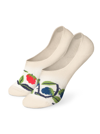 Vrolijke no-show sokken Frambozen