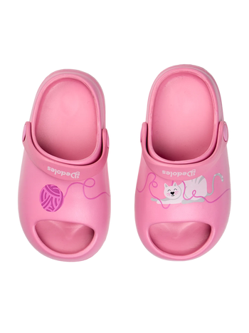 Vrolijke babyklompen Kat en bal