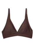 Chocoladebruine naadloze driehoek-bralette