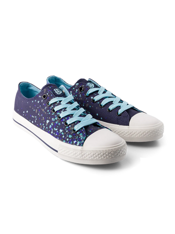 Vrolijke canvas schoenen Regendruppels