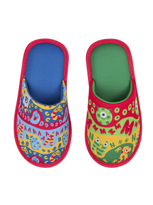 Vrolijke kinderslippers Eerste Letters