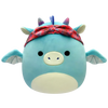 Squishmallows Tatiana de donkerblauwe draak met bandana, 20 cm