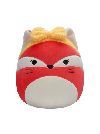 Squishmallows Fifi de roze vos met gele hoofdband, 20 cm