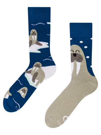 Vrolijke warme sokken Walrus