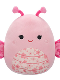 Squishmallows Mogo de roze vlinder met Japanse sierkers bloem buik, 20 cm