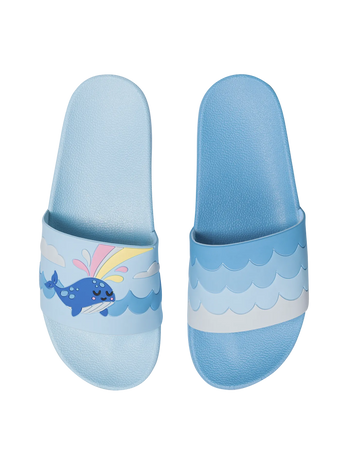 Vrolijke sliders voor kinderen Vrolijke walvis