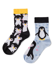 Vrolijke kindersokken Winterpinguïn