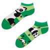 Vrolijke enkelsokken Panda & strepen
