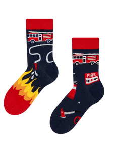 Vrolijke kindersokken Brandweerman