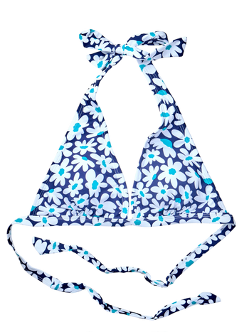 Vrolijk bikinitopje Blauwe madeliefjes