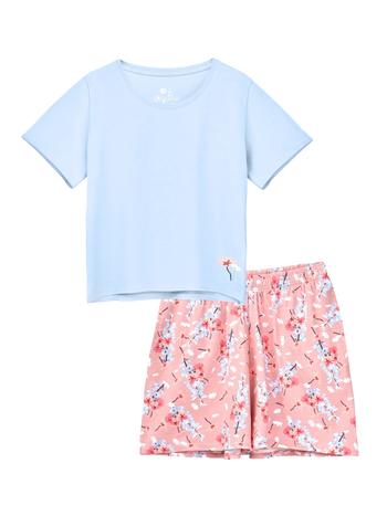 Dames loungeset Bloembed