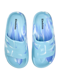 Plateausliders voor dames Blue marble