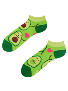 Vrolijke enkelsokken Avocado-liefde