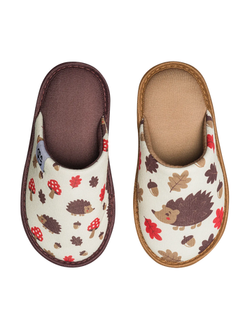 Vrolijke kinderslippers Bosegel