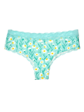 Kanten damesslip Turquoise kamille