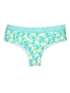 Kanten damesslip Turquoise kamille