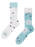 Vrolijke warme sokken Vrolijke sneeuwvlokken