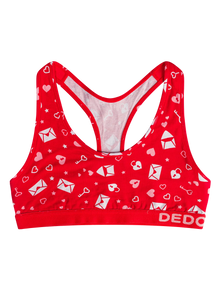 Vrolijke damesbralette Love letters