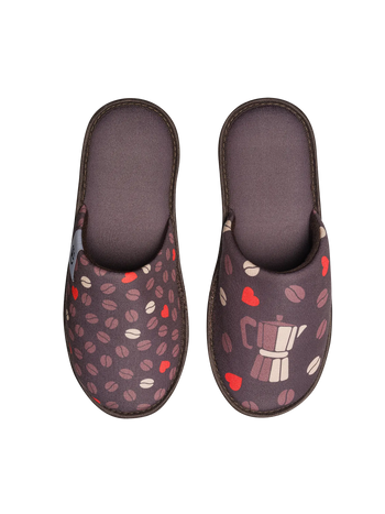 Vrolijke slippers Koffieliefde