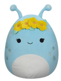 Squishmallows Natnat de pastelblauwe alien met bloemenkroon, 40 cm