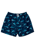 Vrolijk herenboxershort Blauwe haai