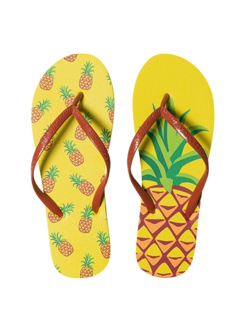 Vrolijke flip-flops Verse ananas