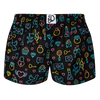 Vrolijke damesboxershorts Neon love