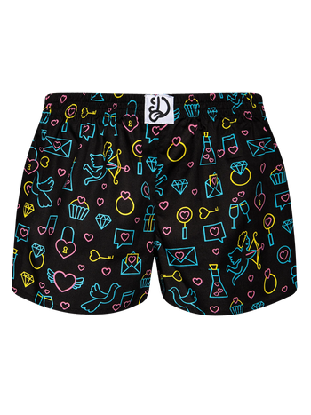 Vrolijke damesboxershorts Neon love