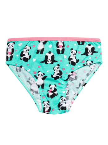 Vrolijke meisjes slips Panda en hartjes