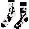 Vrolijke sokken Abstracte panda