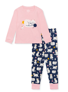 Vrolijke kinderpyjama Speels katje