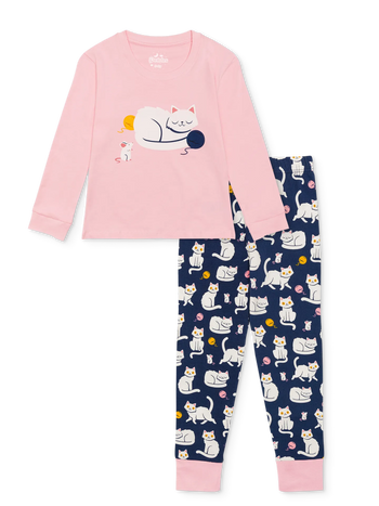 Vrolijke kinderpyjama Speels katje