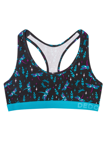 Vrolijke damesbralette Libellen bij nacht