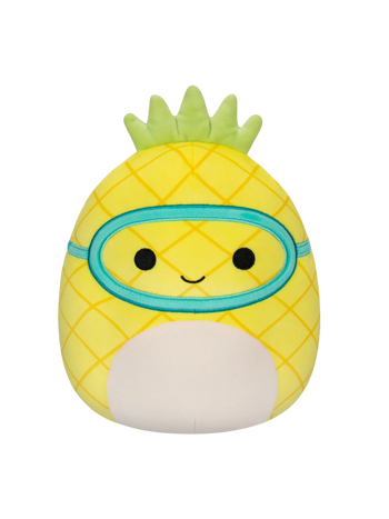 Squishmallows Maui de ananas met duikmasker, 20 cm